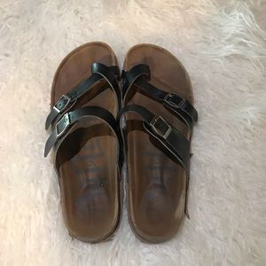 Black Target brand knock off Birkenstocks